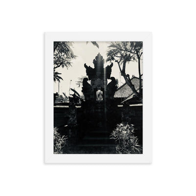 Balinese Temple Framed poster - Ikan Island